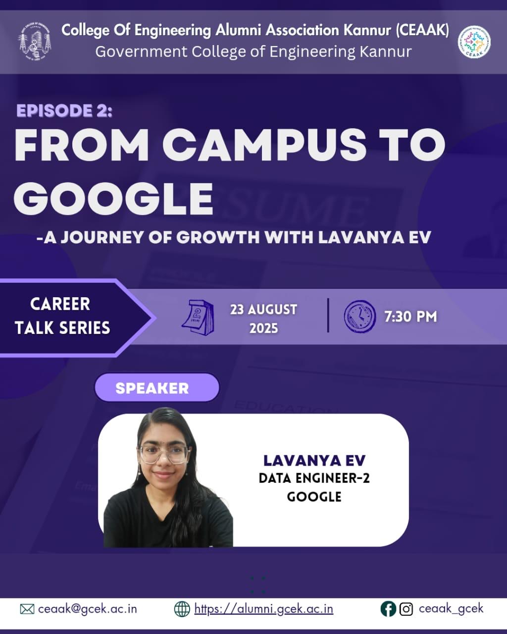 From Campus to Google Career Talk
